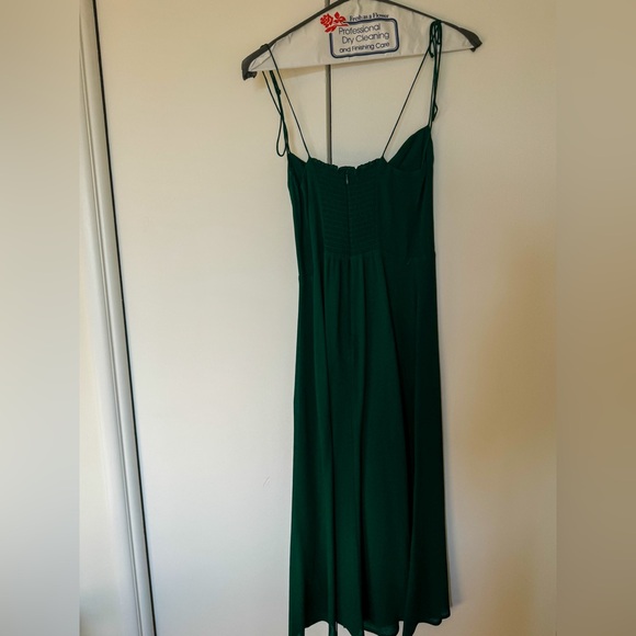 Reformation Juliette Dress Emerald size 4 - Picture 5 of 7